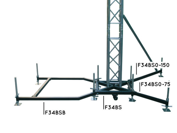 Base New Style f F34/F44 with whells STEEL