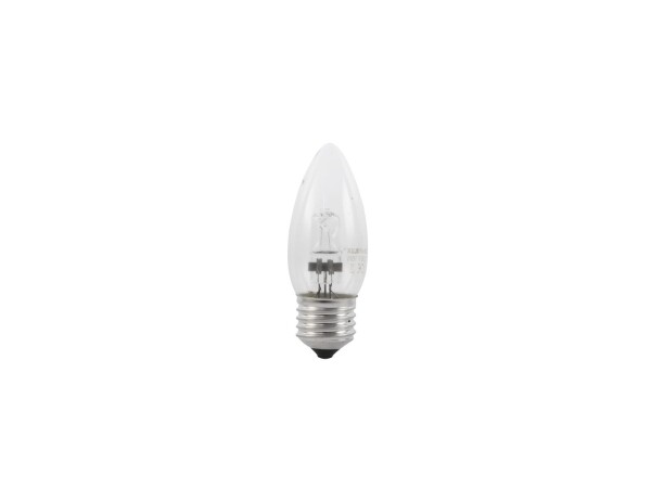 230V/28W E-27 candle lamp clear H