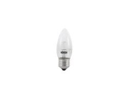 230V/28W E-27 candle lamp clear H