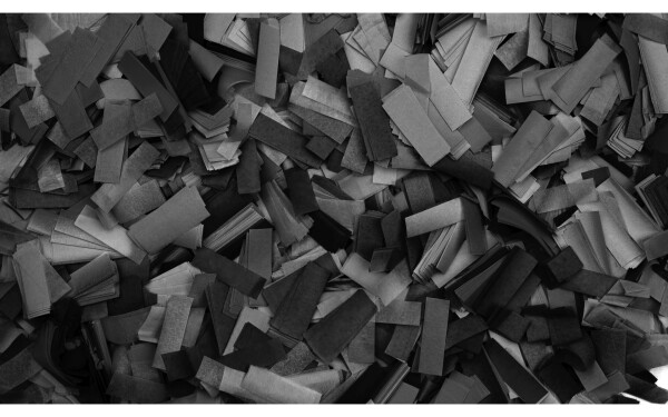 Show Confetti Rectangle 55 x 17mm Black 1 kg