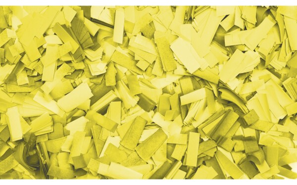 Show Confetti Rectangle 55 x 17mm Yellow 1 kg