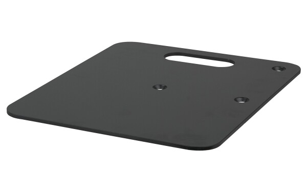Base Plate - Powder coated 600x600mm 14kg Black