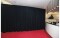 P&D Curtain - Medium Gloss Satin gefaltet, 300 (B) x 300 (H) cm, 300 g/m2, schwarz