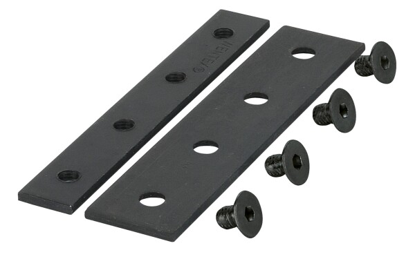 Eurotrack - Connection strip Black (powder coated)