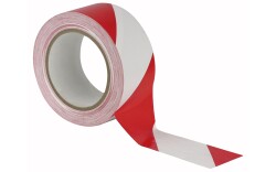 Floor-Marking tape Red/White 50mm / 33m