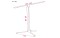 Pro Microphone stand with telescopic boom 850-1430mm metal base part