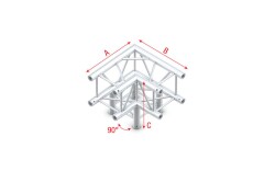 Corner 3-way 90 Deco-22 Quatro