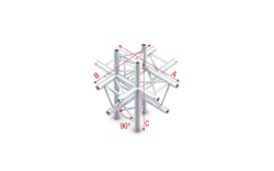 Cross up/down 6-way Deco-22 Triangle