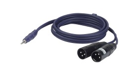 FL46 - stereo mini Jack to 2 XLR/M 3 p. 3 m