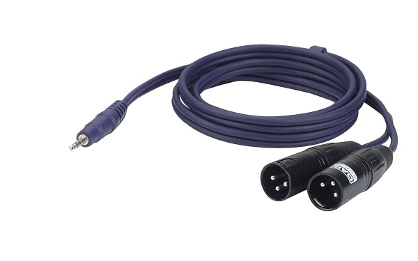 FL46 - stereo mini Jack to 2 XLR/M 3 p. 6 m