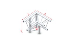 Corner 90° down left, apex down Pro-30 Triangle F