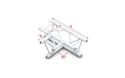 90° 3-way horizontal Pro-30 Triangle P