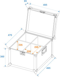 Flightcase EP-56 4x PAR-56 Spot long