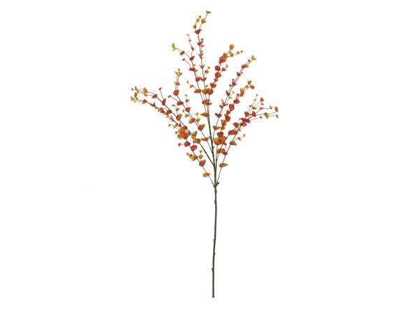 Eucalyptus spray, artificial, orange, 110cm