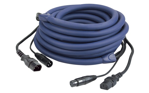 FP12 - IEC/XLR M - IEC/XLR F 3 m DMX / Power