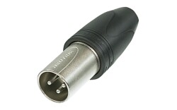 XLR 3p. Heavy Duty IP Connector Male Gold contacts Silver...