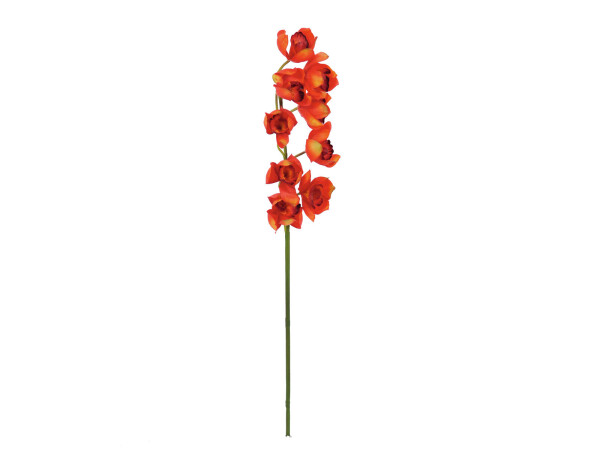 Cymbidium branch, artificial, red, 90cm