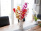 Cymbidium branch, artificial, red, 90cm