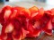 Cymbidium branch, artificial, red, 90cm