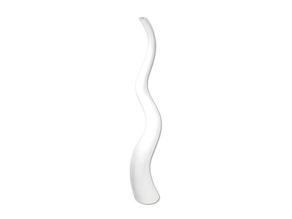 Designvase WAVE-150, weiß