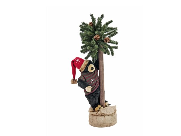 Weihnachtsbär, mit Tanne, 105cm