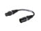 Adapterkabel 3pol XLR(M)/5pol XLR(F) sw