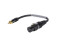 Adaptercable XLR(F)/RCA(M) 0.15m bk