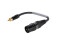 Adaptercable XLR(M)/RCA(M) 0.15m bk