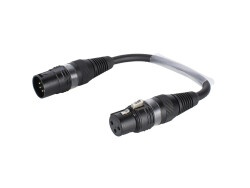 Adaptercable 3pin XLR(F)/5pin XLR(M)0.15m
