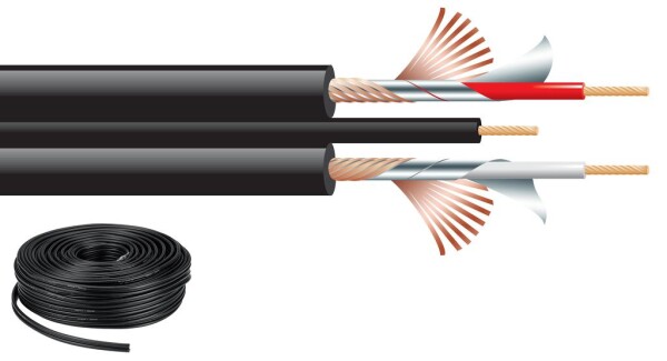 Stereo-Audiokabel 50m 2x0.29mm2 + 1x0.2mm2