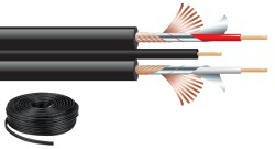 Stereo-Audiokabel 50m 2x0.29mm2 + 1x0.2mm2