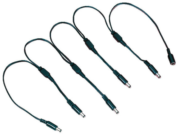 DC Supply Cable 5x2,1-mm DC + 1x5.5mm Kupplung