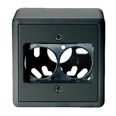 AP-EDIZIOdue 2xD-Serie Einbaubuchse, 88x88x56mm