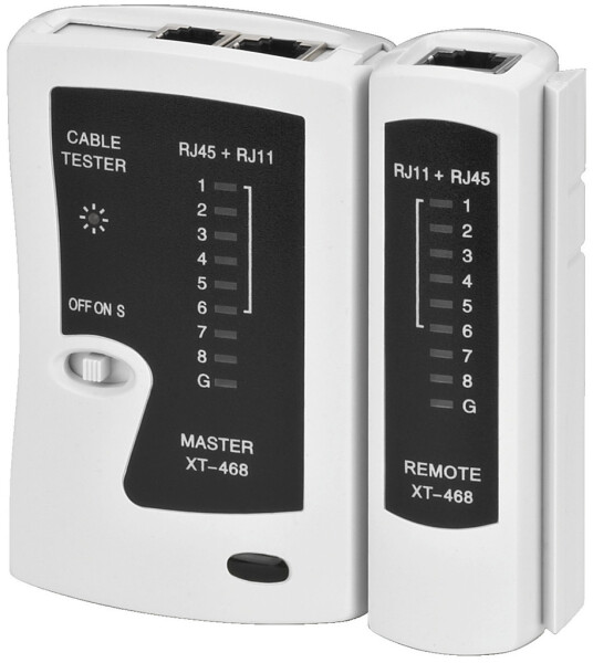 Leitungstester fuer Cat-5/Cat-6 u. ISDN
