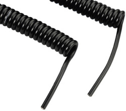 Mikrofon-Spiralkabel sym 2-adrig 800-5000mm d:5mm