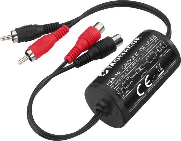 Massefilter, Cinch Buchse auf Stecker