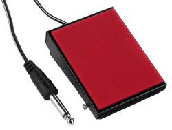 Fussschalter fuer Musikinstrumente mit Trittfaeche