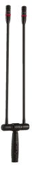 Doppel-Schwanenhals-Mik mit LED, Superniere 492mm