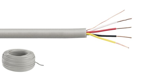 100V Signalkabel, 100m, 2x2x0,6
