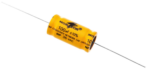 Bipolare Elektrolytkondensatoren 100 uF, 2 Stk.