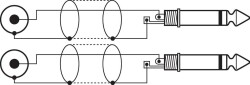 Audio-Verbindungskabel 2St. 3m