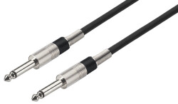 Klinkenkabel 1m, mono, 2x 6.3mm Stecker