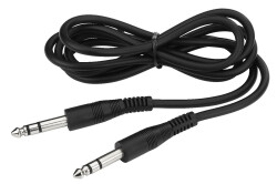 Klinkenkabel 1.2m, stereo, 2x 6.3mm Stecker