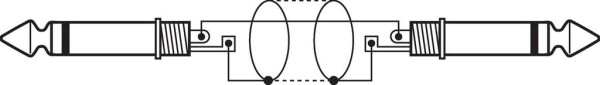 Klinkenkabel 3m, mono, 2x 6.3mm Stecker