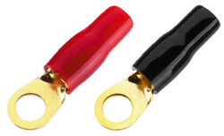 Ring-Kabelschuh, 2xrot+2xsw Ø5.5mm 16mm2, d:8.4mm