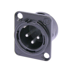 Chassisstecker 3pol. Loetversion neu SW,SI