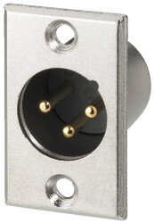 MONACOR XLR-Einbaustecker