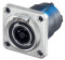 Speakon Einbaustecker 4pol, nickel