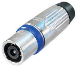 Speakon Kabelstecker 4pol, nickel