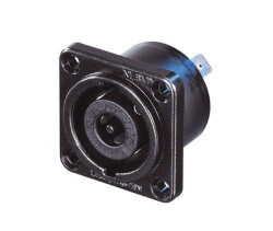 Speakon Einbaustecker 8pol.schwarz